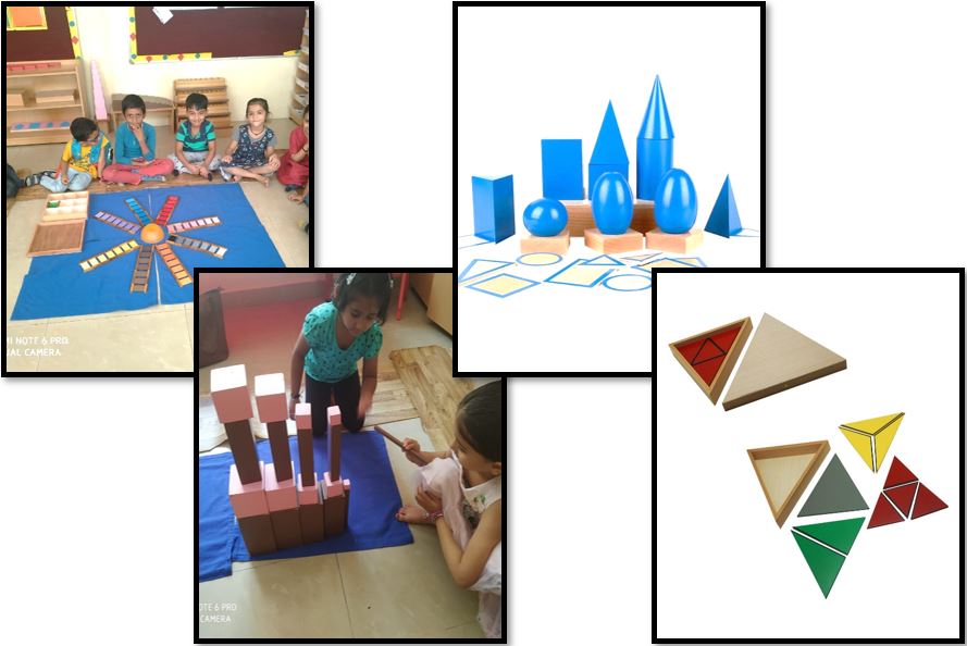Sensory Development, Montessori, The Foundation Montessori PreSchool at Whitefield